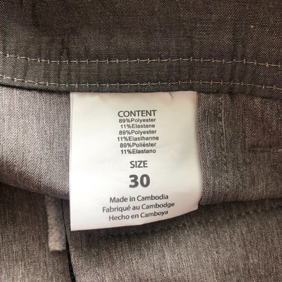 O'Neill Mens Heather Gray Quick Dry Hybrid Shorts, Size 30 waist - Picture 9 of 12